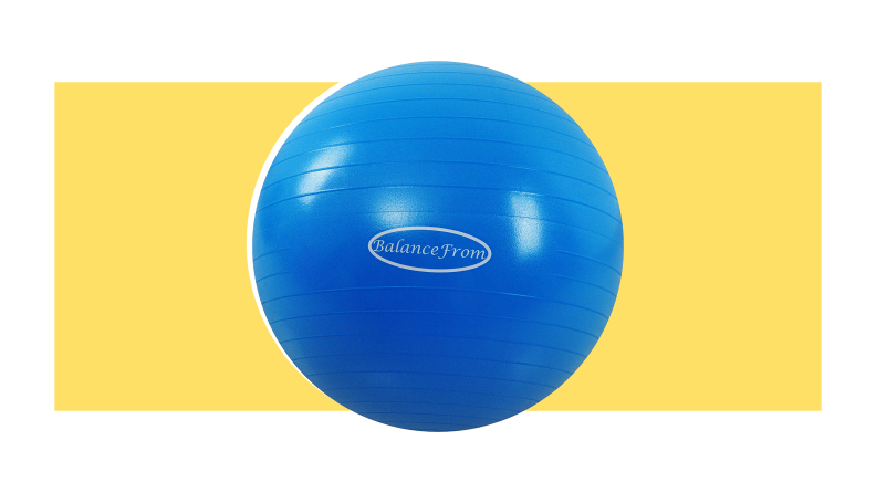 Blue BalanceFrom Anti-Burst and Slip Resistant Exercise Ball Yoga Ball.