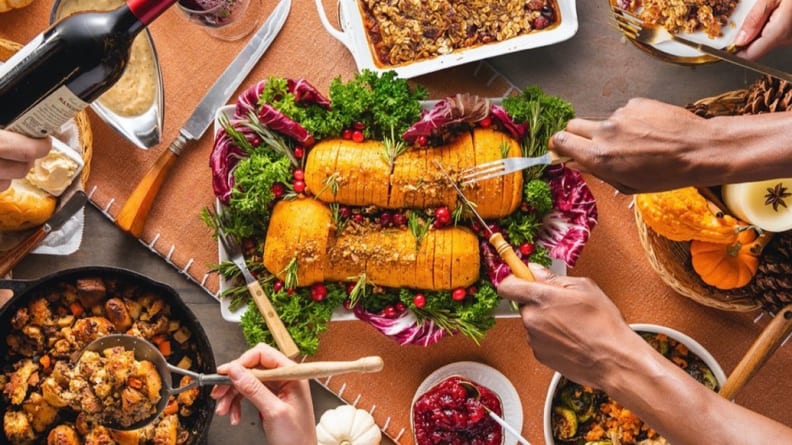 Purple Carrot is the only meal kit delivery service we know of offering an entirely veg-friendly Thanksgiving.