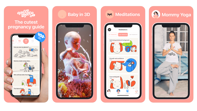 Hello Baby offers a range of related apps with a paid subscription.