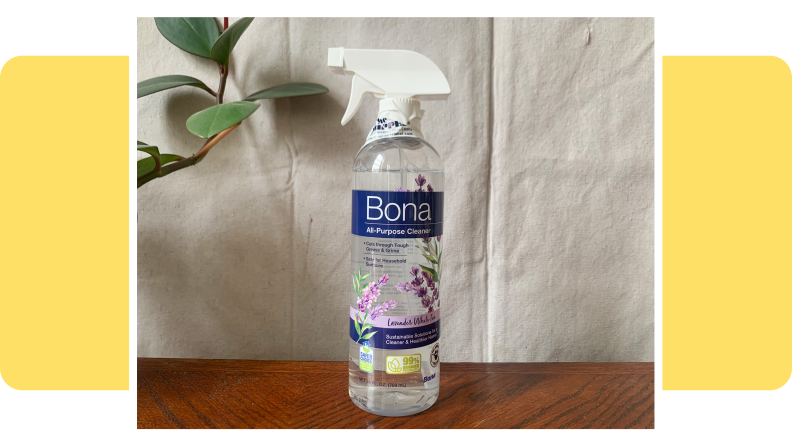 A bottle of Bona All-Purpose Cleaner spray.