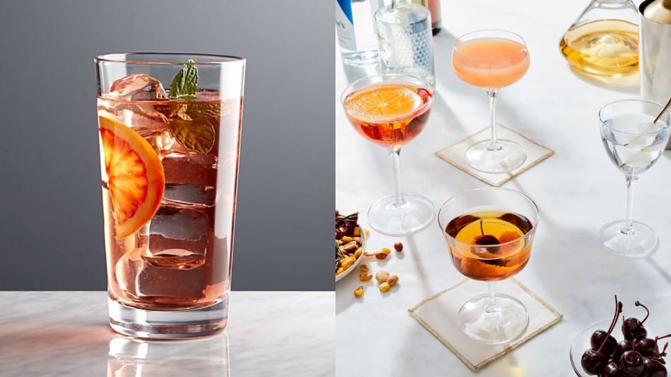 The only cocktail glasses you'll ever need, according to mixologists