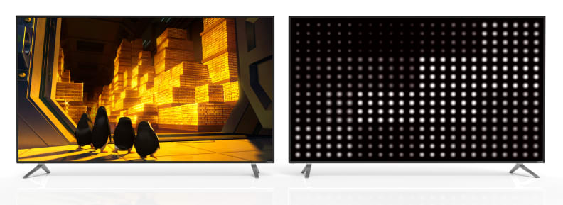 Full array local dimming at work on a Vizio LED TV
