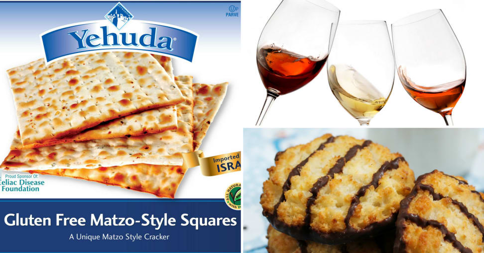 Gluten-free matzo, wine, and macaroons, oh my!