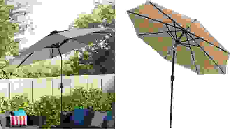 Jericho Lighted Market Umbrella