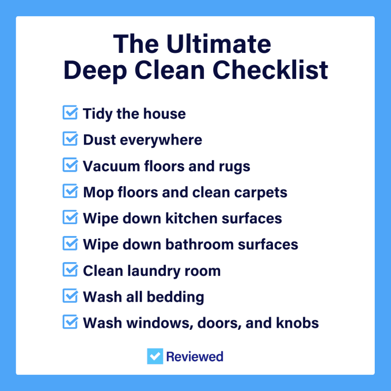The ultimate deep clean checklist - Reviewed