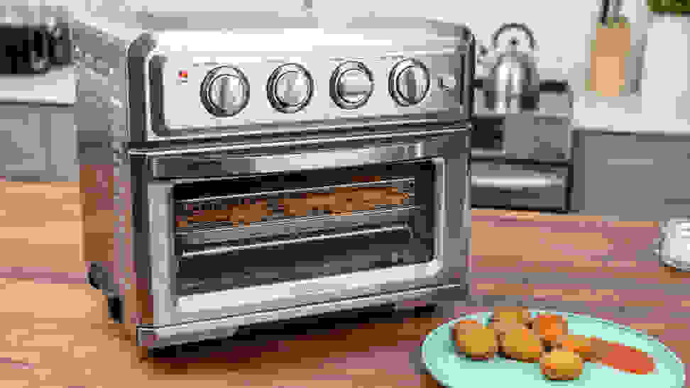 Chicken nuggets are made in a Cuisinart Air Fryer Toaster Oven.