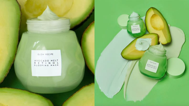 The Glow Recipe Avocado Melt Retinol Face Sleeping Mask.