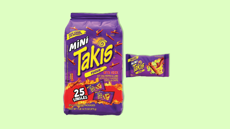 Best snacks: Takis Mini Fuego Rolled Spicy Tortilla Chips