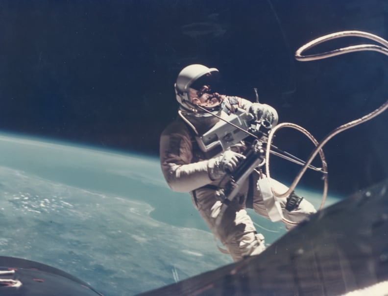 First US Spacewalk: Ed White’s EVA (Extravehicular Activity), Gemini 4, 3 June 1965.
