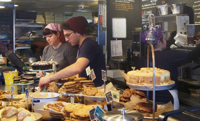 Baked goods at Flour Bakery in Boston