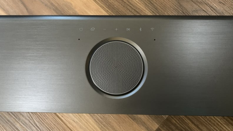 The LG S95QR soundbar Atmos center channel