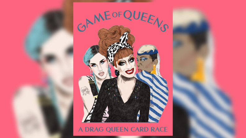 The packaging of Game of Queens game.