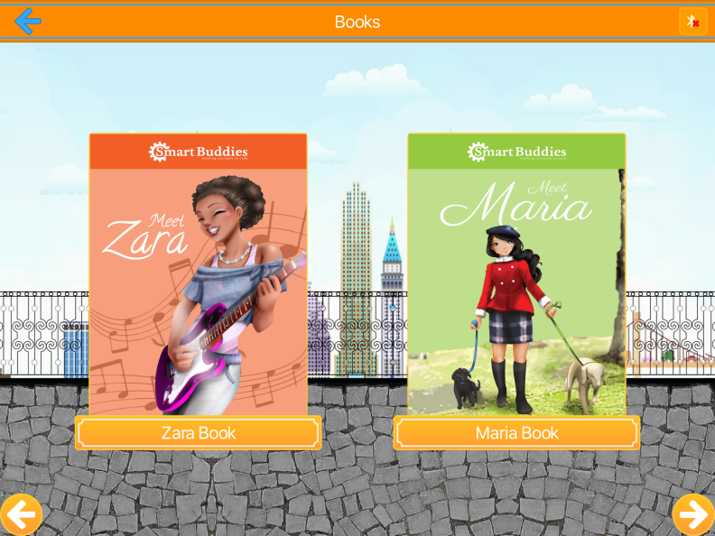 Zara and Maria are two of the characters that your burgeoning programmer can read about in the Smart Buddies app.