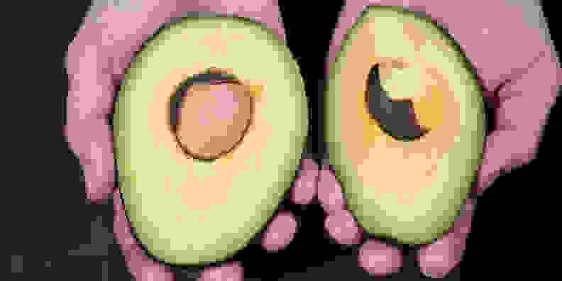 underripe avocado