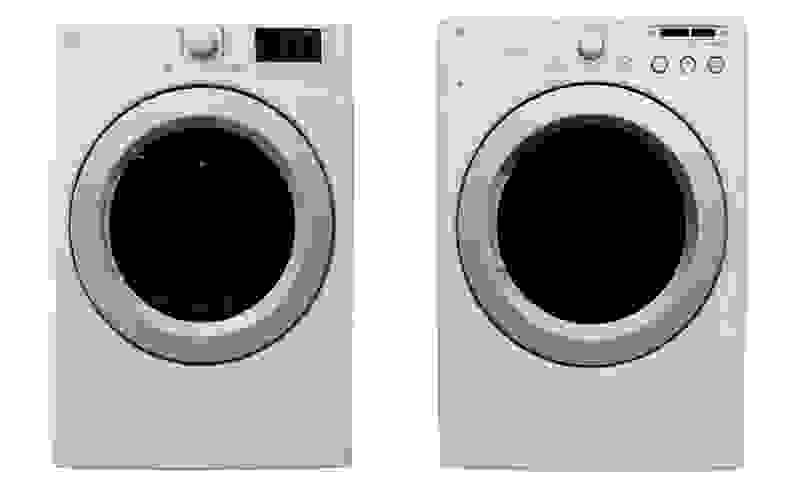 The Kenmore 81182 (left) is based on the LG DLE3050W.