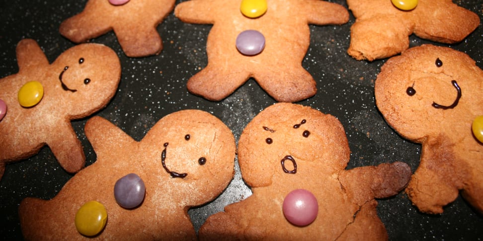 Burned gingerbread cookies