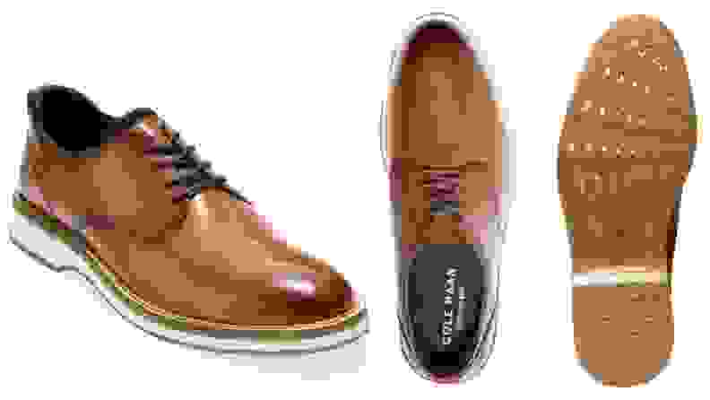 Brown oxford shoes by Cole Haan sold at Nordstrom.