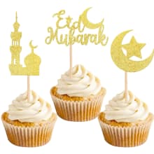 Product image of Eid Mubarak Cupcake Toppers