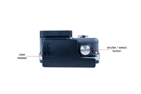 Top view of the GoPro Hero (2014)