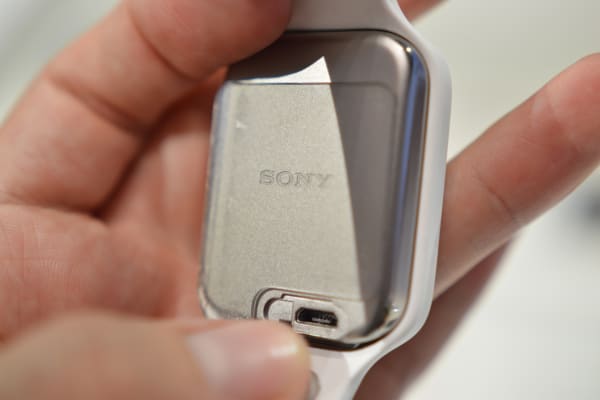 The Sony SmartWatch 3's USB port