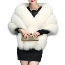 Product image of Amore Bridal Women's Luxury Party Faux Fur Cape