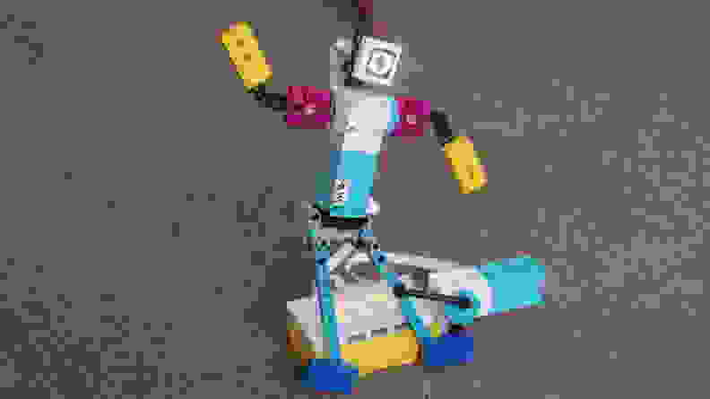 Who wouldn't want to build a LEGO break dancer? The challenge: code the robot's movements so that they are in time to the beat!