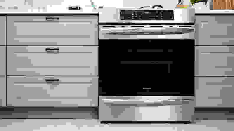 The Frigidaire Gallery CGIH3047VF induction range.