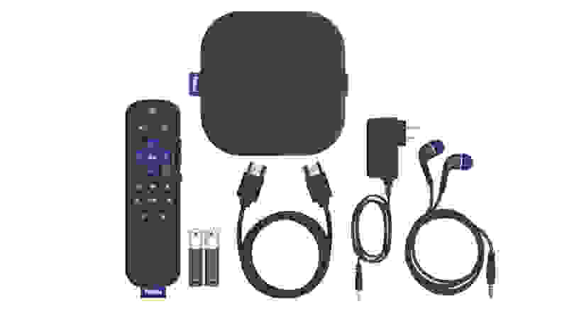 All the accessories included in the box with the Roku Ultra 2020