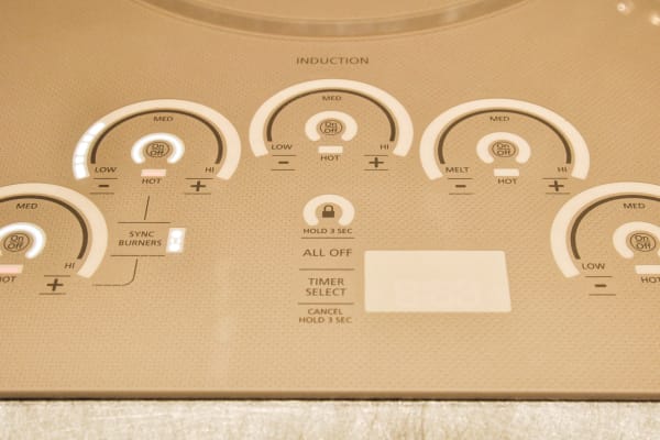 GE's Monogram induction cooktop glide touch controls