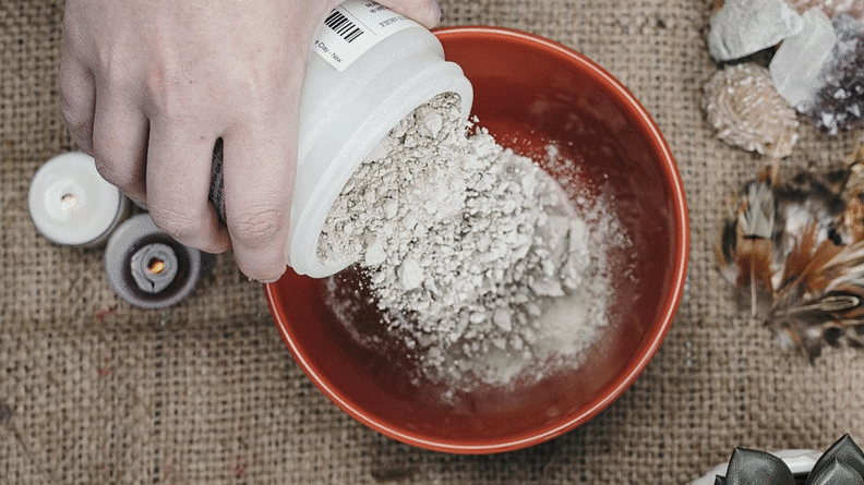 Making the clay mask recipe wasn't too tricky, and you get a lot for your money.