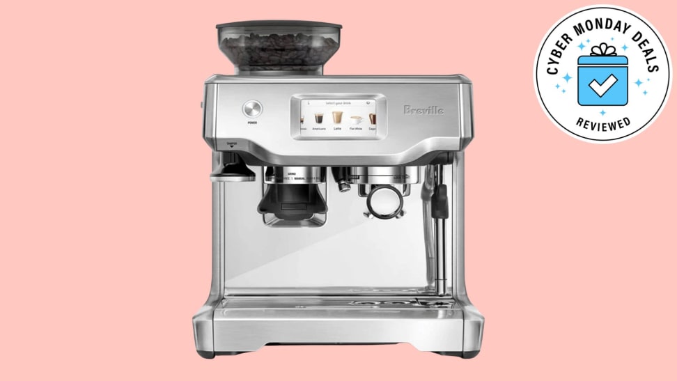 Breville Barista Touch on pink background