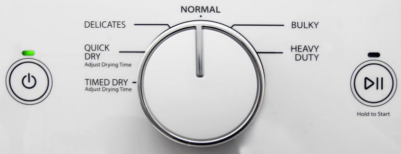 The Whirlpool Duet WED72HEDW's cycle list covers all the basics, more or less.