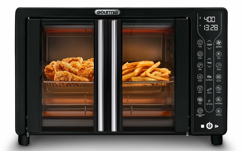 The Gourmia Digital Oven has a French-door style design.