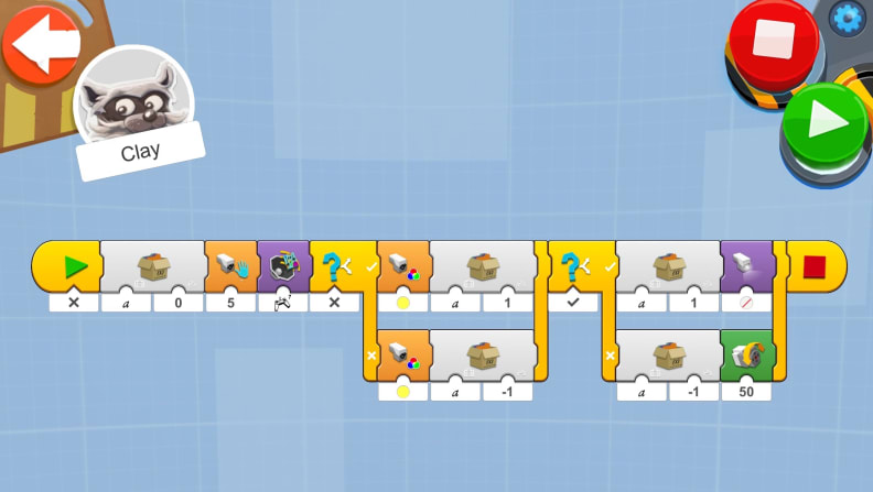 The freeform coding module in the LEGO BOOST app