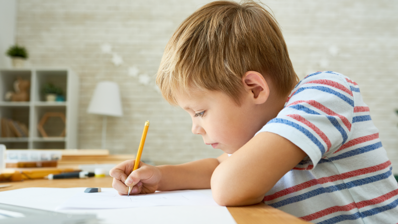 Writing letters is a great way to stay in touch with friends—and practice spelling.