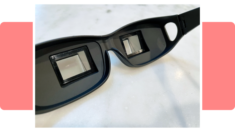 Close-up shot of Vinmax Vinmax Lazy Readers Horizontal Glasses.