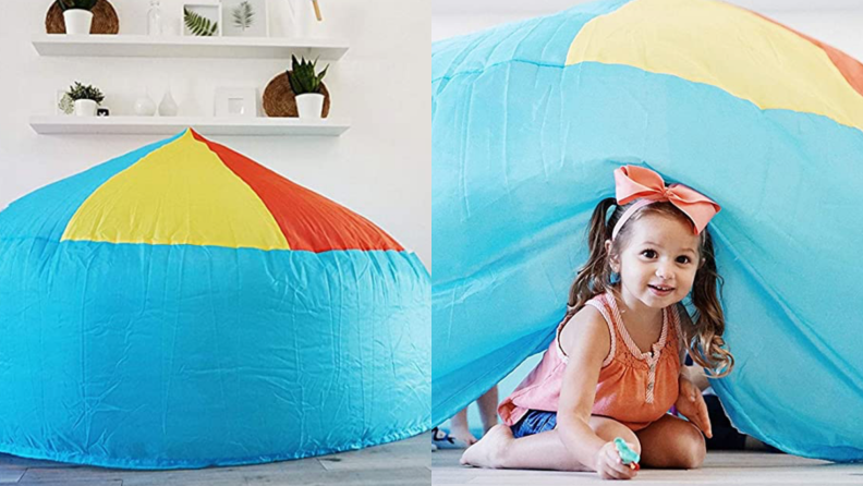 Build a fort in an instant, with this inflatable version.