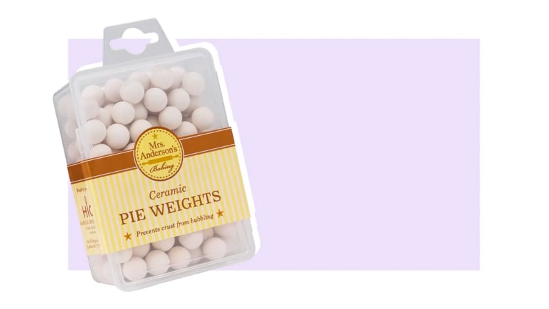 A bag of pie weights.