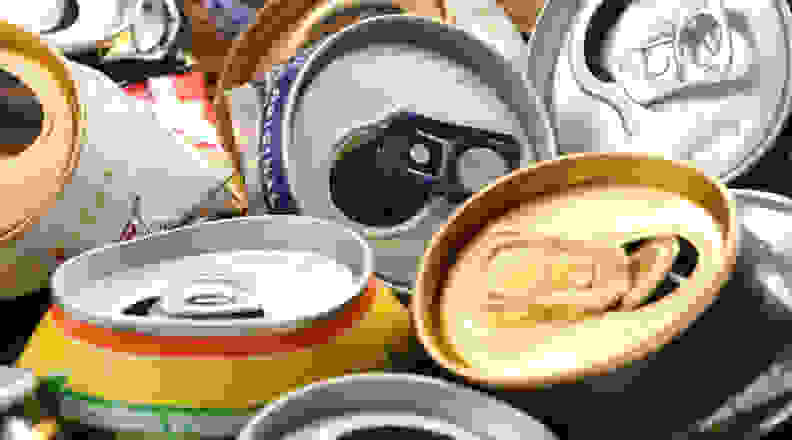 used soda cans