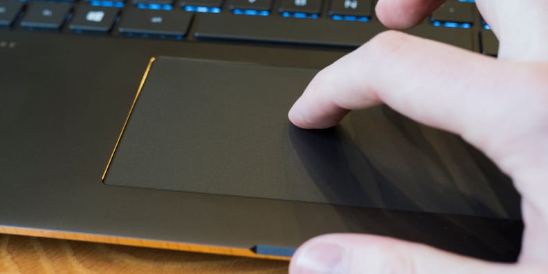 HP Spectre X360 15-inch touchpad