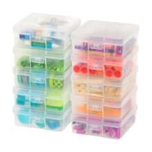 Product image of Iris 10-pack of small plastic craft supply organizers