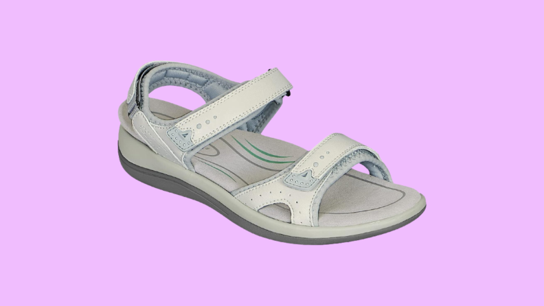 Sport sandals with velcro straps.