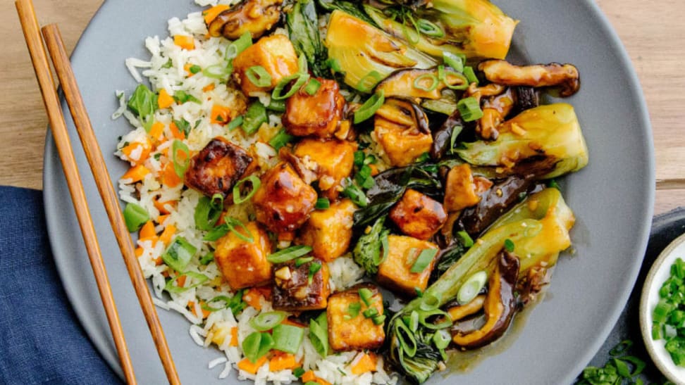 Green Chef tofu and bok choy meal - 5 ways to pack a better work lunch