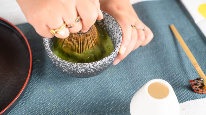 Slowly reduce the speed and try to make the bubbles as small as possible.