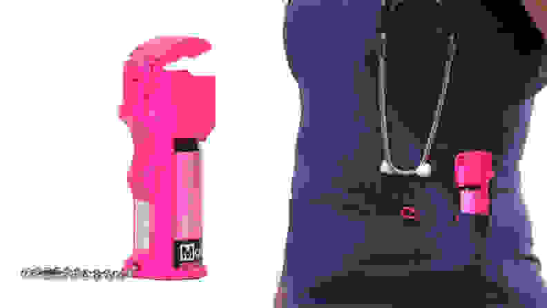 hot pink pepper spray by Mace