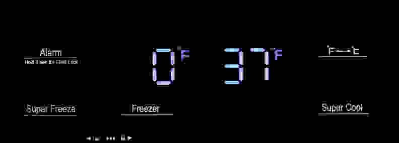 The Hisense RF20N6AE's controls look fine, but it's hit or miss if they'll register your press.