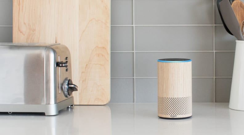 Amazon Echo on kitchen counter
