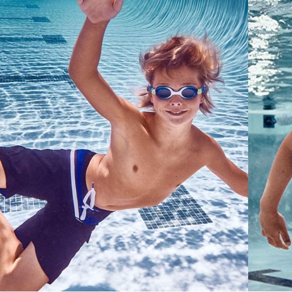 Kids Anti-Fog Beach Pool Glasses Surfing Swimming Goggles Children Swimwear 