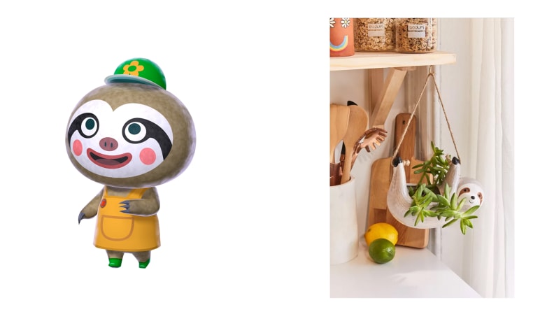 Leif next to a planter