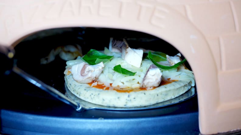 Pizza on spatula